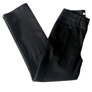 GOOD AMERICAN Women's Black Straight Leg Cropped Pant - Size 0